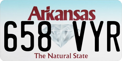 AR license plate 658VYR