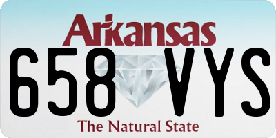 AR license plate 658VYS