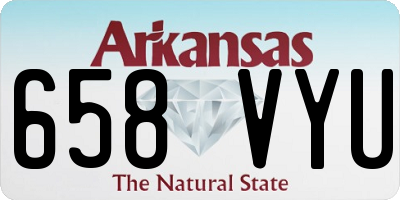 AR license plate 658VYU