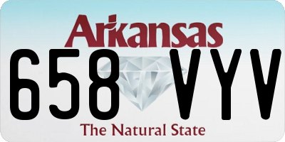 AR license plate 658VYV