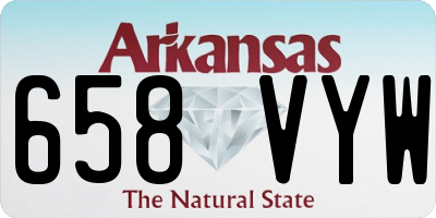 AR license plate 658VYW