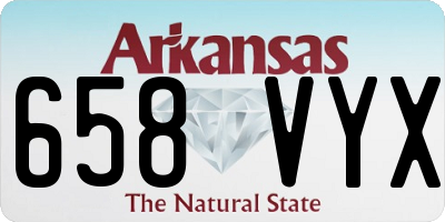 AR license plate 658VYX