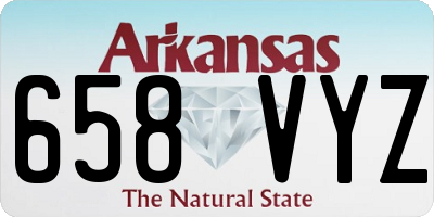AR license plate 658VYZ