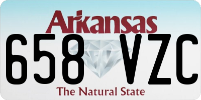 AR license plate 658VZC