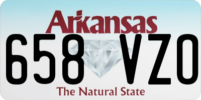 AR license plate 658VZO