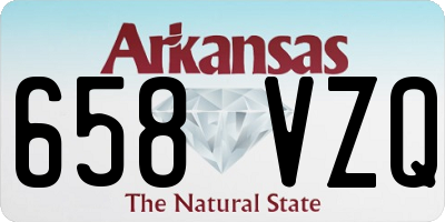 AR license plate 658VZQ