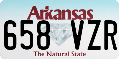 AR license plate 658VZR