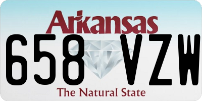 AR license plate 658VZW