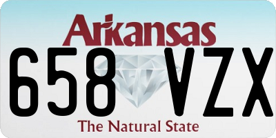 AR license plate 658VZX