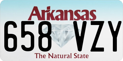 AR license plate 658VZY