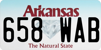 AR license plate 658WAB