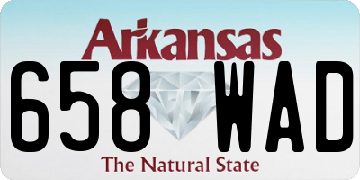 AR license plate 658WAD