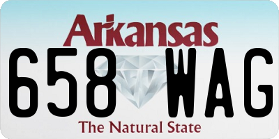 AR license plate 658WAG