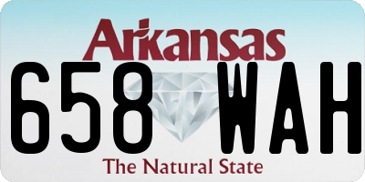 AR license plate 658WAH