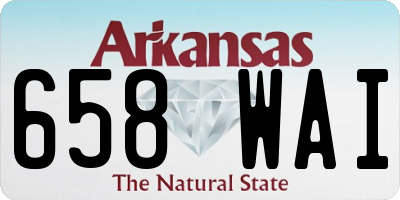 AR license plate 658WAI