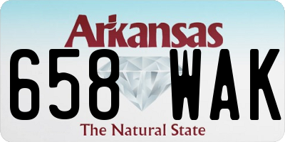 AR license plate 658WAK