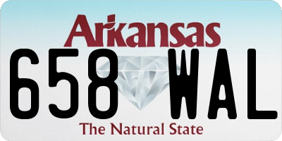 AR license plate 658WAL