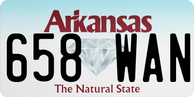 AR license plate 658WAN