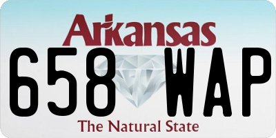 AR license plate 658WAP