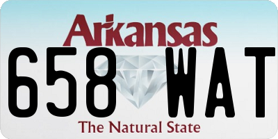 AR license plate 658WAT