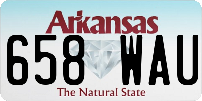 AR license plate 658WAU