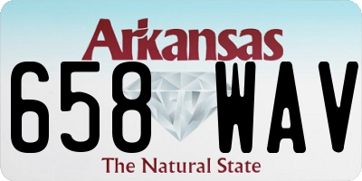 AR license plate 658WAV
