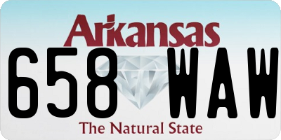 AR license plate 658WAW