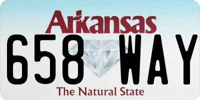 AR license plate 658WAY