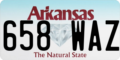 AR license plate 658WAZ