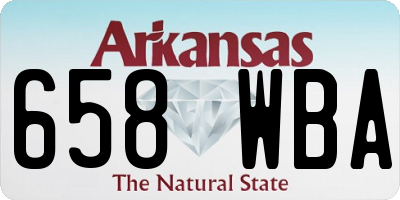 AR license plate 658WBA
