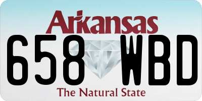 AR license plate 658WBD