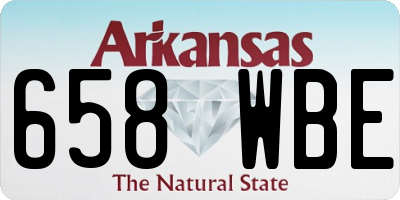 AR license plate 658WBE