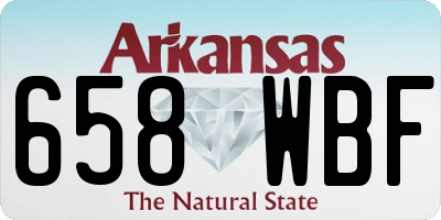 AR license plate 658WBF