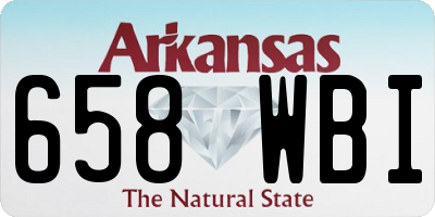 AR license plate 658WBI