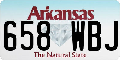 AR license plate 658WBJ