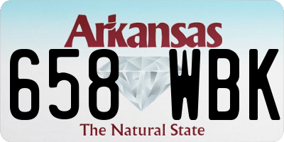 AR license plate 658WBK