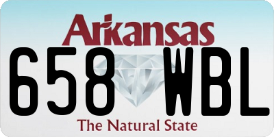 AR license plate 658WBL