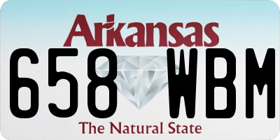 AR license plate 658WBM