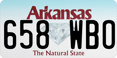 AR license plate 658WBO