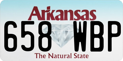 AR license plate 658WBP