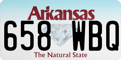 AR license plate 658WBQ