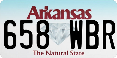 AR license plate 658WBR