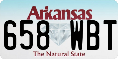 AR license plate 658WBT