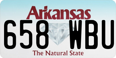 AR license plate 658WBU