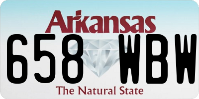 AR license plate 658WBW