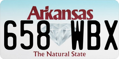 AR license plate 658WBX