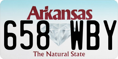 AR license plate 658WBY