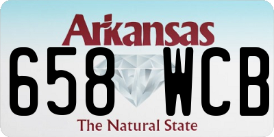 AR license plate 658WCB