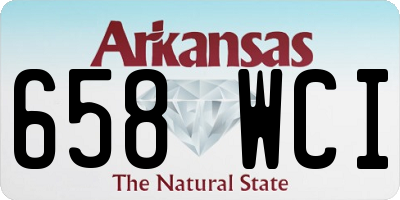 AR license plate 658WCI
