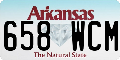 AR license plate 658WCM